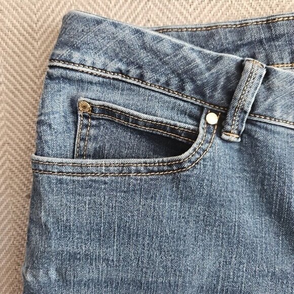 Jennifer Lopez Jeans Women's 16 Blue Dark Wash Button Fly Boot Cut Jeans RN73277 - Picture 8 of 16